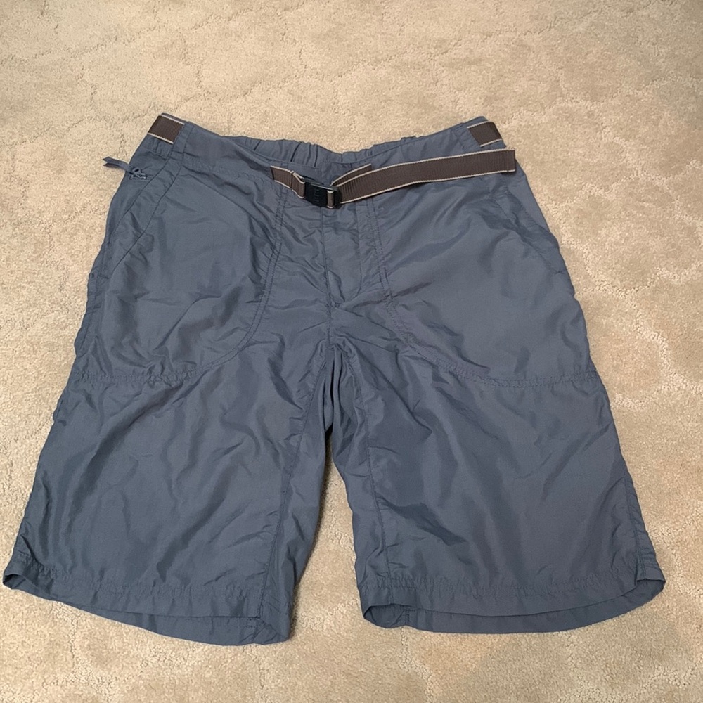 Rei Sahara Hiking Outdoor Grey Nylon Shorts Womens Size 12 UPF 50+